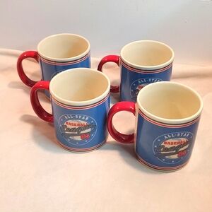 ALLSTAR baseball league 05 set of 4 mugs/cups/coffee mug. Russ brand